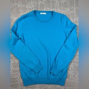 Woolover Wool Cashmere Crew Neck Long Sleeve Sweater Size M
